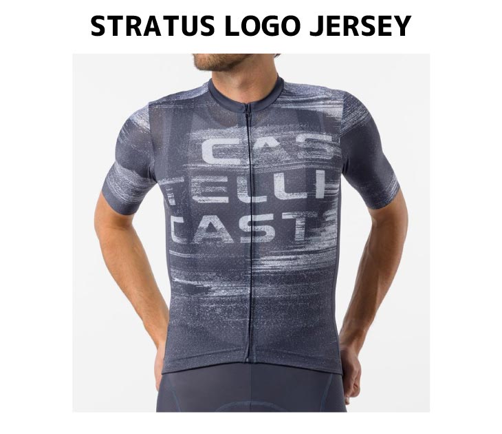 Castelli（カステリ） (即納)CASTELLI STRATUS LOGO JERSEY ストラタス