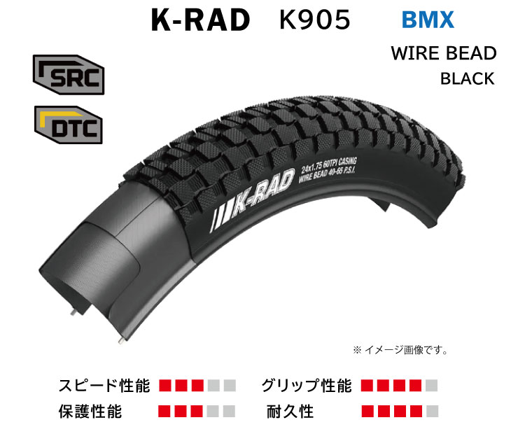 KENDA ケンダ K-RAD K-ラッド K905 ワイヤービード SRC BMX