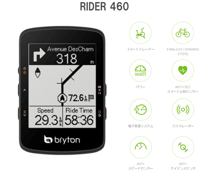 bryton（ブライトン） RIDER 460E ライダー 460E(本体のみ