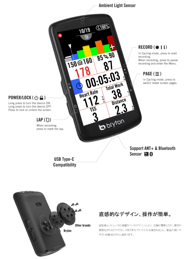 bryton（ブライトン） Rider S810E ライダーS810E (本体のみ) サイクル