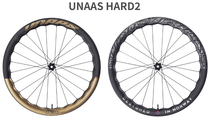 UNAAS HARD2 WHEELSET ウナス ハード2 ディスク仕様 前後ホイール