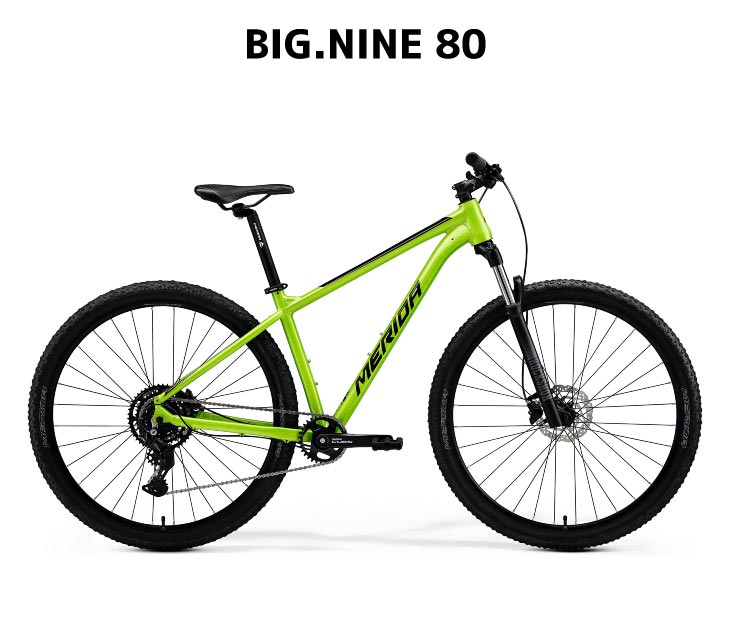 か*ー様 MERIDA マウンテンバイク MTB グリーン BIG.NINE (特典付き!)2025 MERIDA メリダ 80 ビッグナイン メタリック