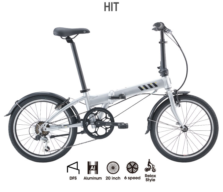 DAHON ダホン　インパルス折りたたみ自転車 シルバー DAHON（ダホン） 2026 DAHON HIT ヒット クロームシルバー 6段変速