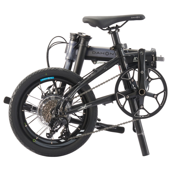 DAHON K9X スティールグレーブラック 9段変速16インチ 美品 DAHON（ダホン） (在庫有り)DAHON K9X ケーナインクロス スティール