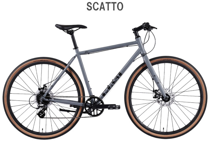MASI（マジィ） SCATTO スカット グレー 8段変速 クロスバイク
