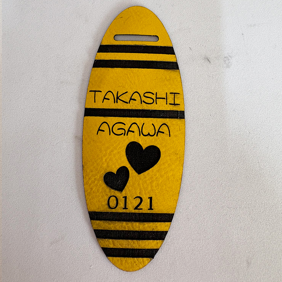 ゴルフ ネームプレート タグ 刻印 高級 即日 名札 耐水 革 アクリル 高級 目立つ ベルト付き キャディーバッグ 10書体 15カラー レーザー彫刻 かっこいい |  | 12