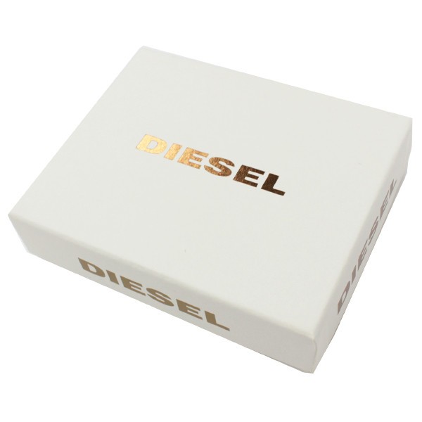 DIESEL　ディーゼル　レザー　手紙風デザイン　2つ折り財布 X03254 PR013 T2166