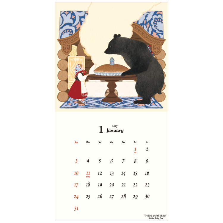 Naffy 2027 Calendar 壁掛け...の詳細画像1