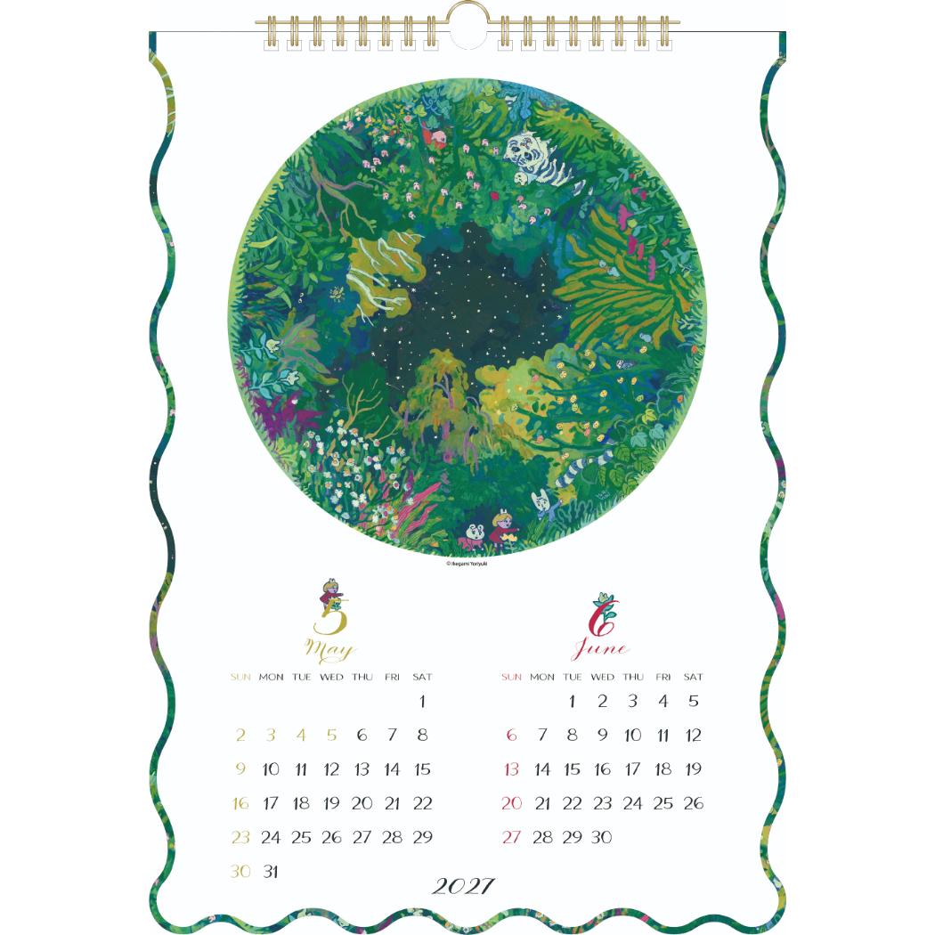 �C�P�K�~�������L 2027Calendar �Ǌ|���J�����_�[2027�N ���{�l��� �A�[�g �ߘa9�N�� APJ �֘A�摜2