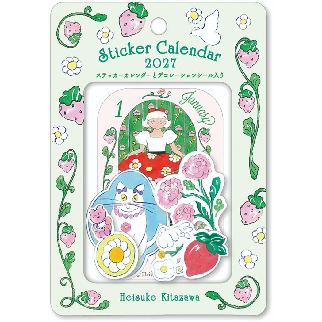 完売につき再入荷予定】北澤平祐 2027Calendar ステッカーカレンダー
