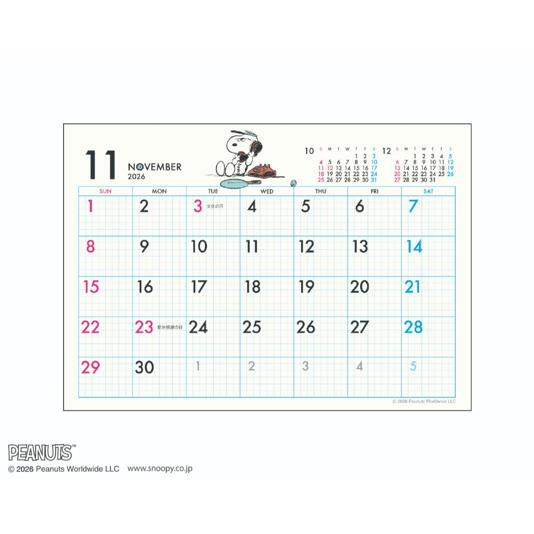 【予約】スヌーピー 2027Calendar ...の詳細画像2