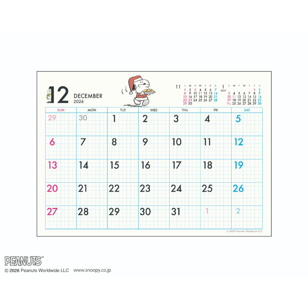【予約】スヌーピー 2027Calendar ...の詳細画像3