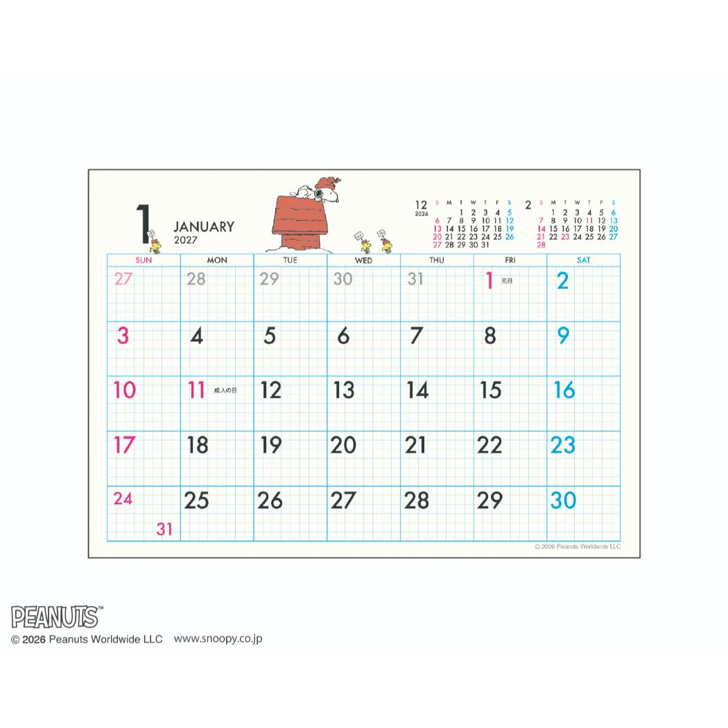 【予約】スヌーピー 2027Calendar ...の詳細画像4