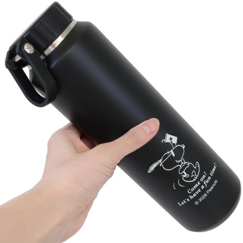 スヌーピー 保温保冷水筒 持手付き大容量ステンレスボトル 700ml ANY スヌーピー 保温保冷水筒 持手付き大容量ステンレスボトル 700ml ANY