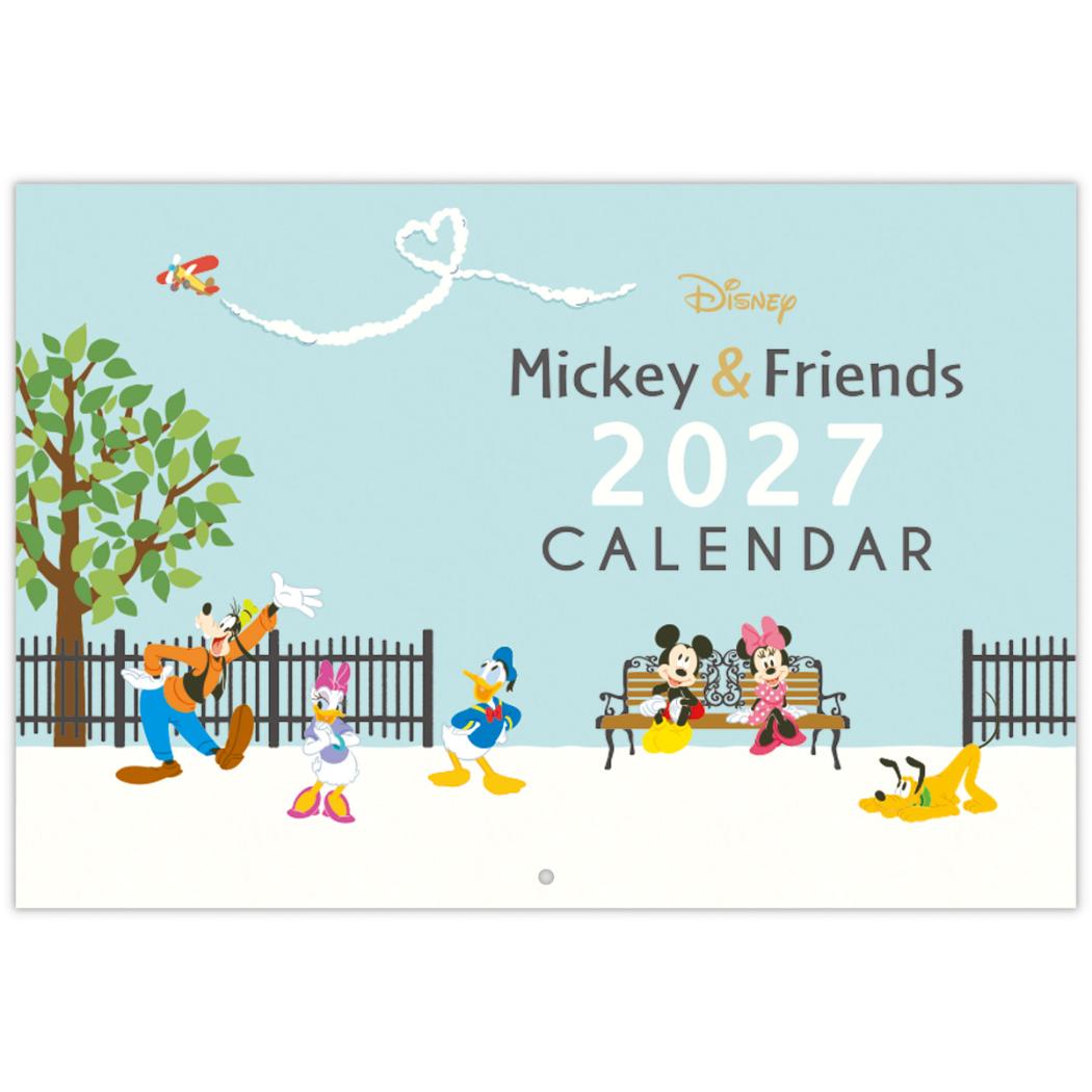 ＊戦前【ミッキーマウス 壁掛けカレンダー】当時の物/希少品 ディズニーキャラクター 2027 Calendar 壁掛けカレンダー2027年 二