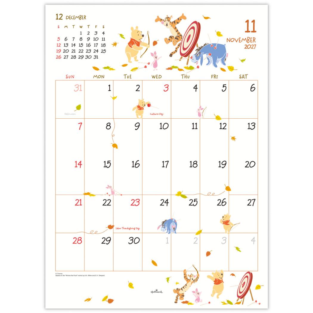 ディズニーキャラクター 2027 Calendar 壁掛けカレンダー2027年 二