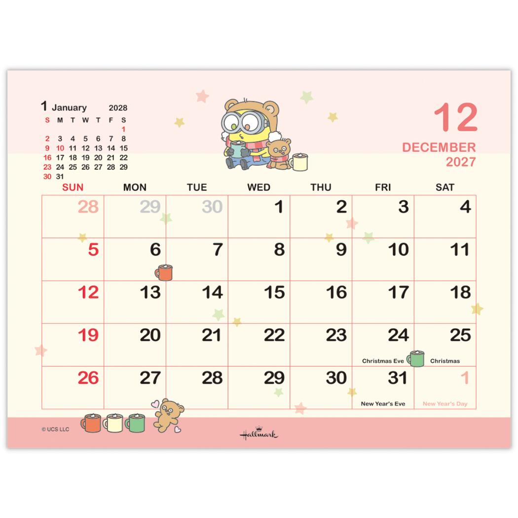 ミニオンズ 2027 Calendar 卓上カ...の詳細画像3