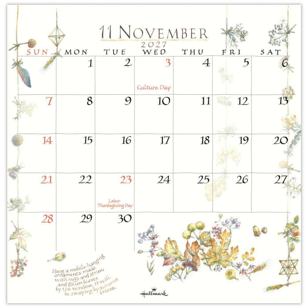 2027 Calendar 卓上カレンダー20...の詳細画像3