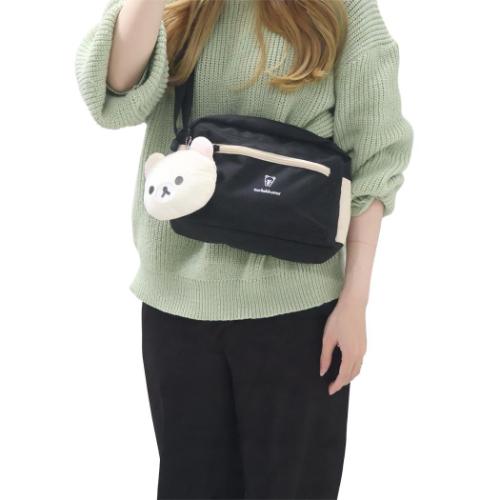 リラックマ 斜め掛けかばん フェイスポーチ付ショルダーバッグ