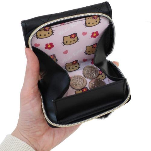 ☆超レア品　新品　キティ財布　おまけ付き 日焼けハローキティ 財布 キルトヒョウ柄ミニ財布 ピンク ラビット