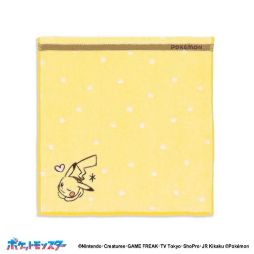 タオルハンカチ ミニタオル ポケモン ポケットモンスター マルチドット 