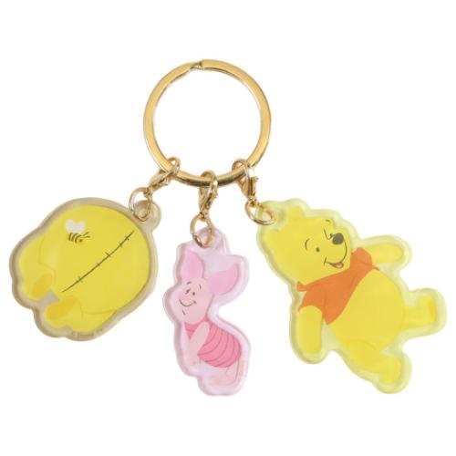 くまのプーさん キーリング 3チャームキーホルダー Winnie the Pooh