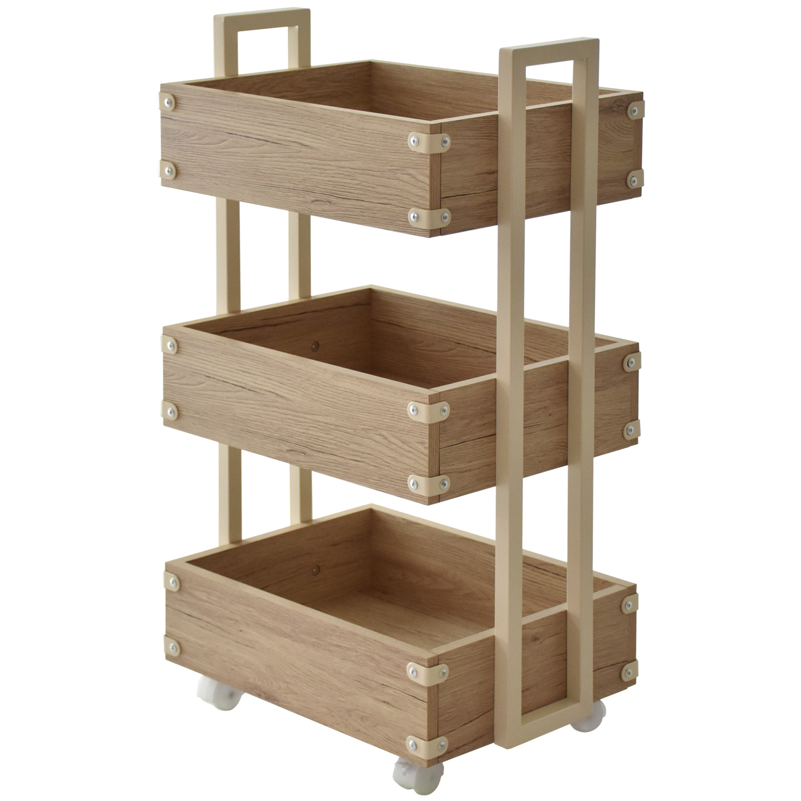 DORIS（ドリス） マルチワゴン キャスター付き 収納棚 3段 収納ラック