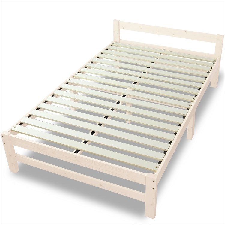 DORIS 天然木 すのこ ベッド ベット ベッドフレーム セミダブル 高さ 3