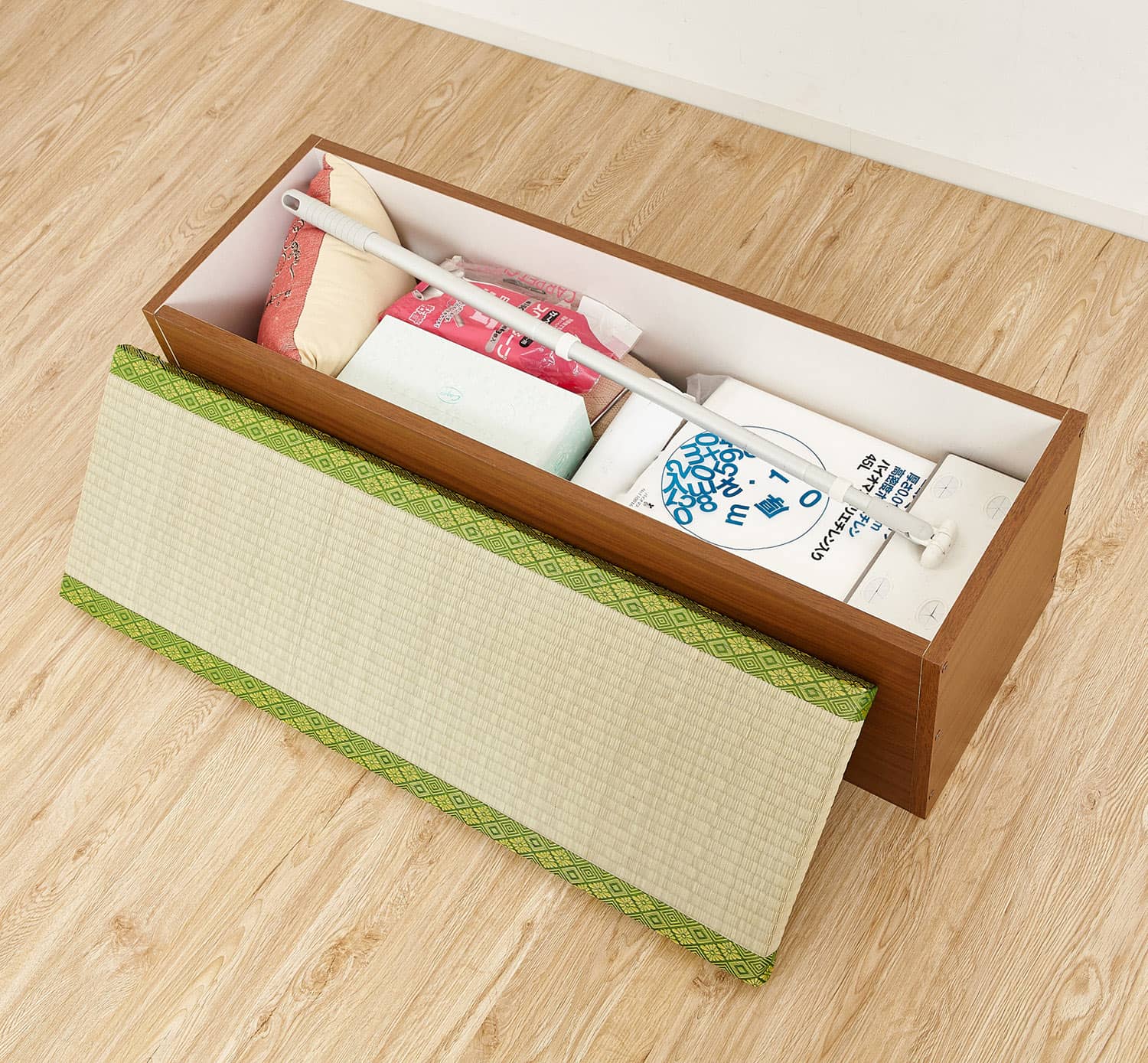 収納 収納ベンチ ベンチ 幅90 い草 収納ボックス 和室 リビング 玄関 