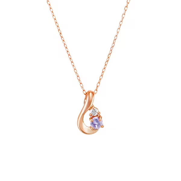 リボン済＆紙袋 4℃ ヨンドシー 正規品 ネックレス canal4℃ カナル4℃ レディース しずくモチーフ 12月 誕生石の画像