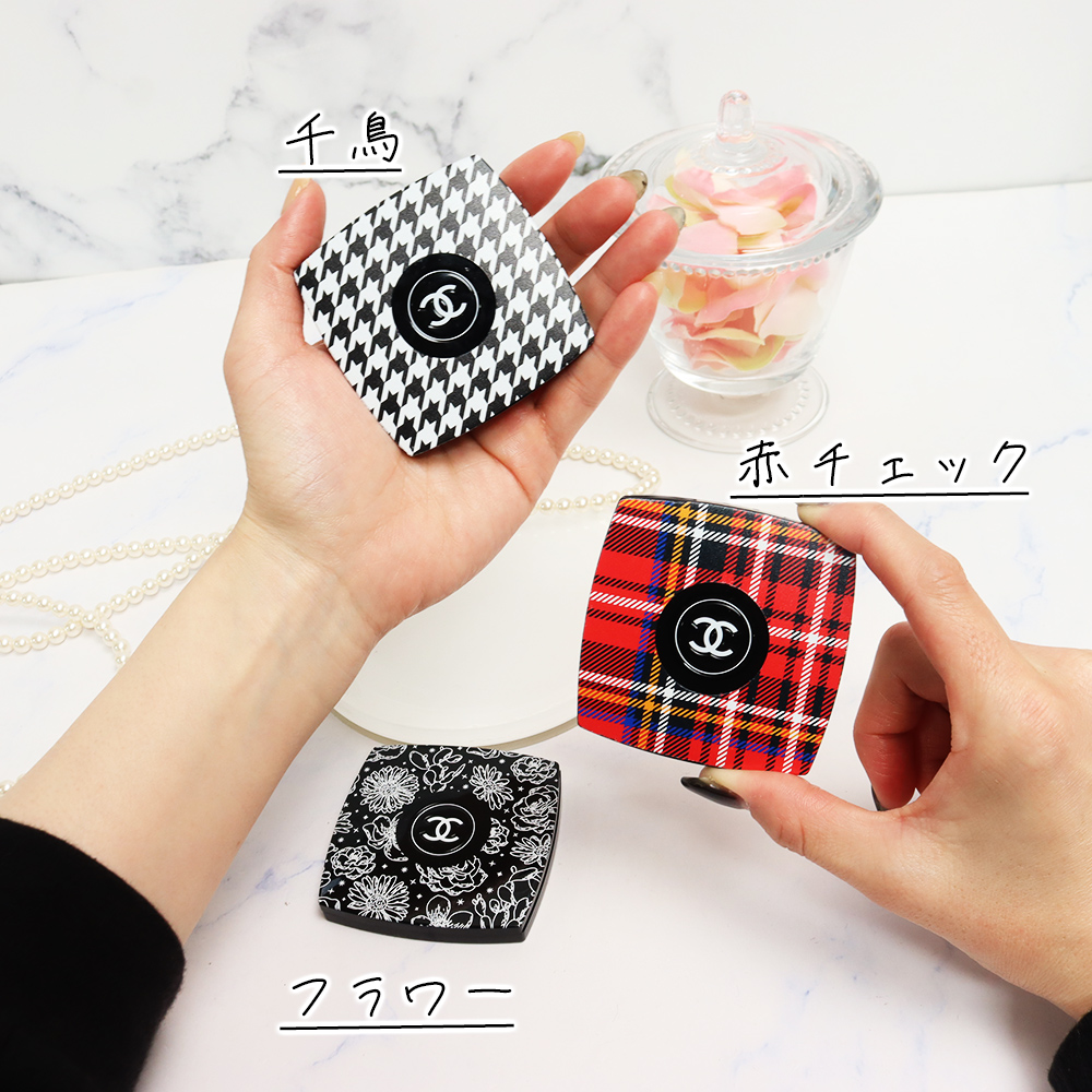 CHANEL ミラー付きケースのみ CHANEL（シャネル） ミラー 名入れ 名前入り 手鏡 ミロワール