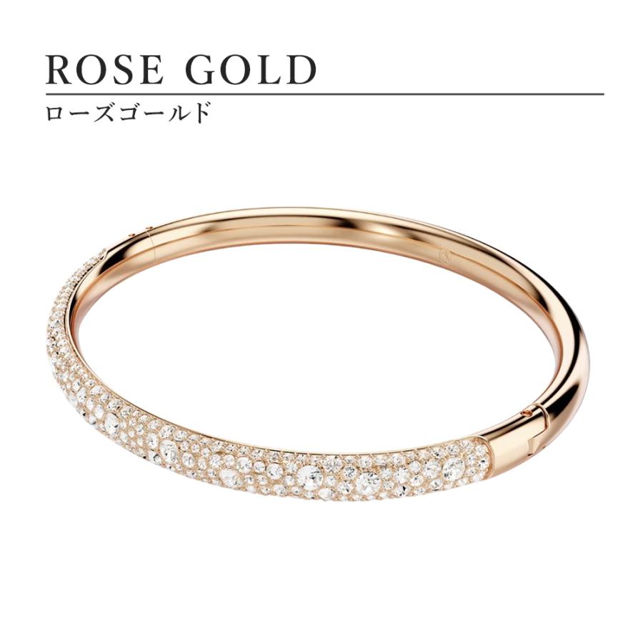 スワロフスキー　バングル　ゴールドメッキ　ミディアム　フェザー SWAROVSKI スワロフスキー Meteora バングル ブレスレット 純正