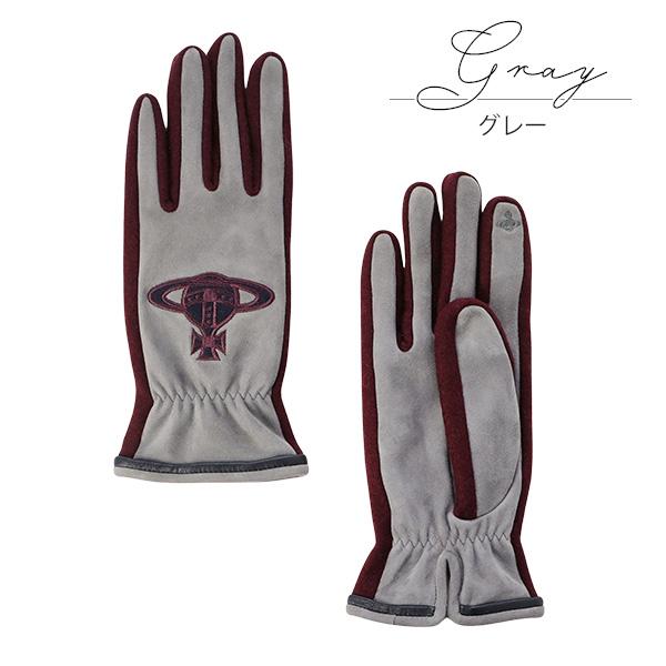 【新品】Vivienne Westwood 異素材コンビ レディース手袋 新品】Vivienne Westwood 異素材コンビ レディース手袋