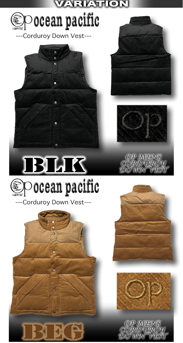 ocean pacific ベストジャケット チェック コーデュロイ ベージュ Ocean Pacific 最短翌日配達 OP オーシャンパシフィック メンズ