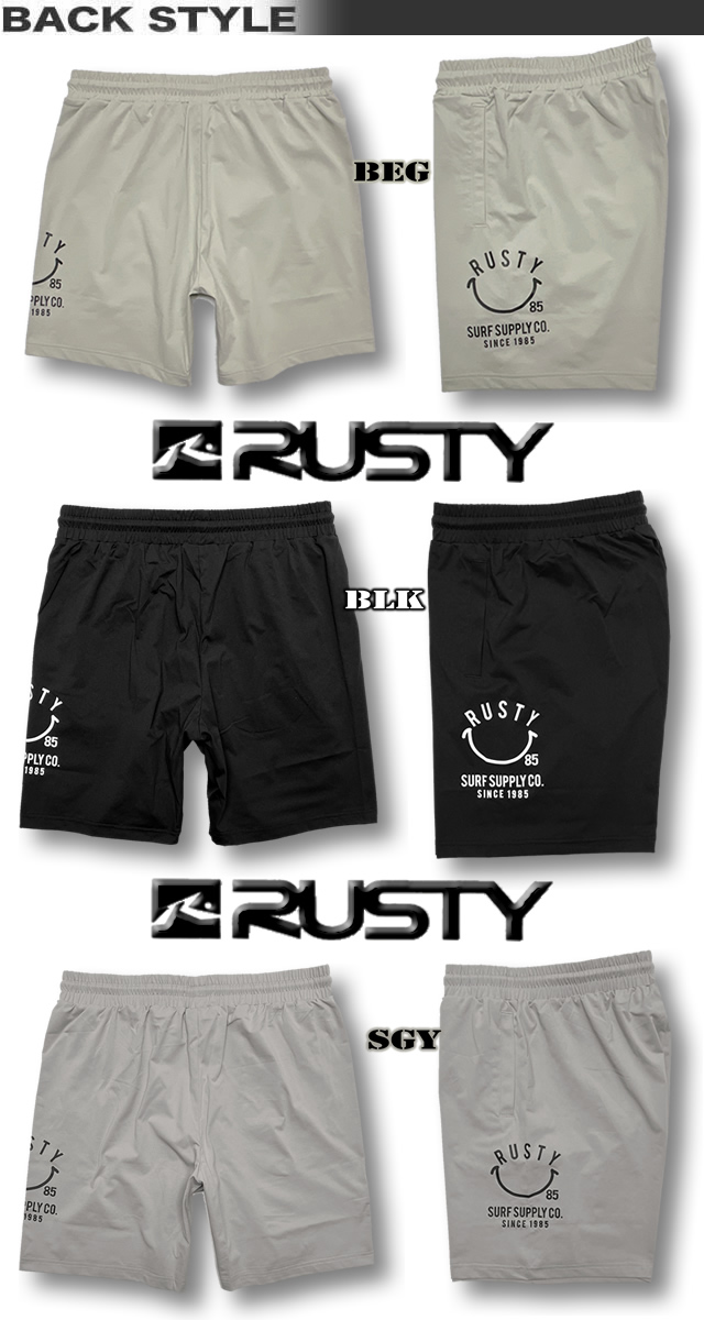 RUSTY（ラスティ） 最短翌日配達 サーフパンツ メンズ 水陸両用 メンズ