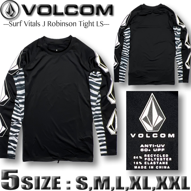 ボルコム ジャック ロビンソン 長袖 ラッシュガード L-XLサイズ 水着 VOLCOM ボルコム ラッシュガード メンズ 長袖 SURF VITALS J