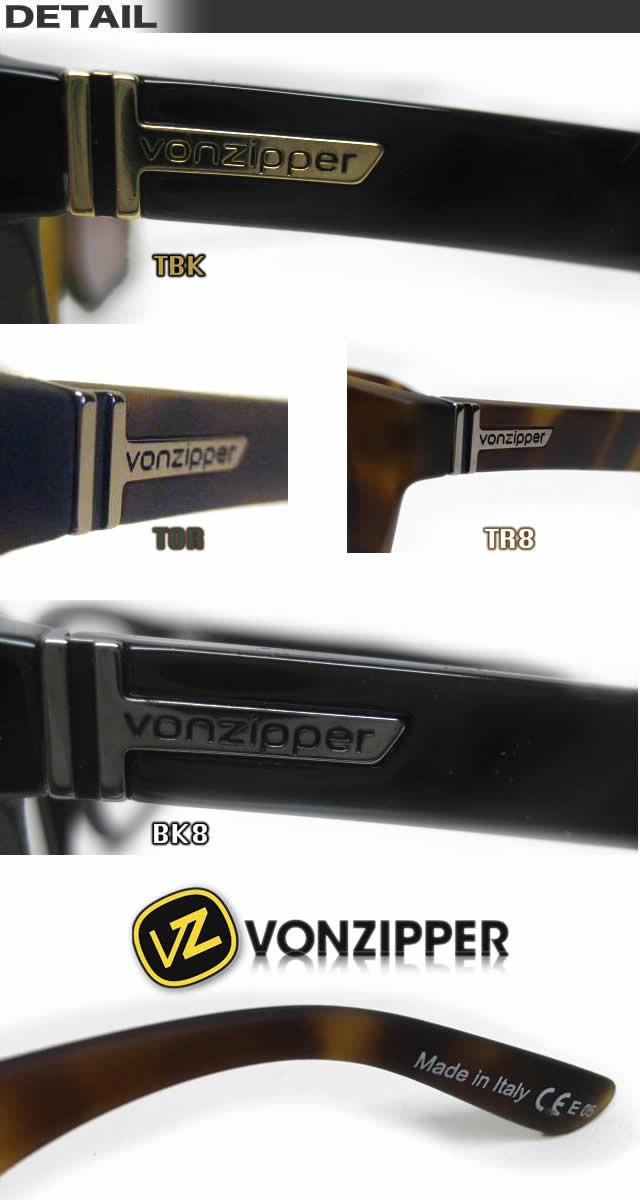 VONZIPPER VONZIPPER/ボンジッパーサングラス/BOOKER AE217-001