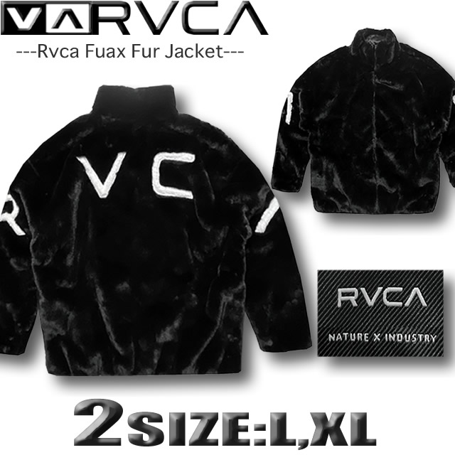 RVCA 最短翌日配達 ルーカ ジャケット メンズ フェイクファー