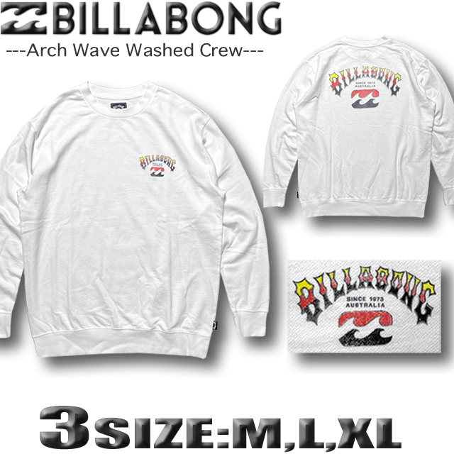 最短翌日配達 ビラボン メンズ トレーナー BILLABONG スウェットシャツ バックプリント サ...