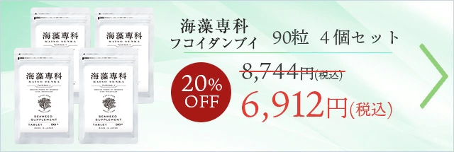 【4個セット10%OFF】 フコイダンV90粒