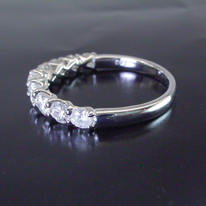 指輪 リング プラチナ 天然 ダイヤモンド 1カラット Pt900 エタニティ 