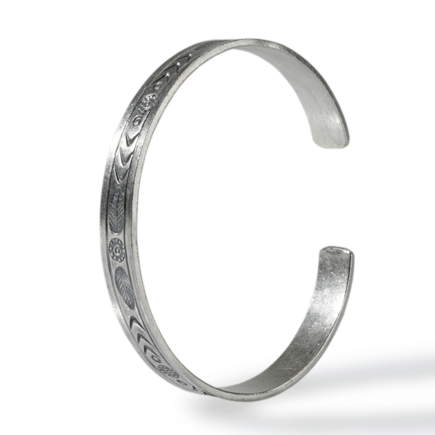 カレンシルバー バングル メンズ レディース シルバー925 幅8mm 重厚