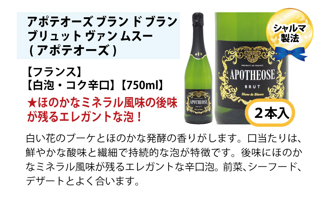ワインセット 本場フランス産の極上辛口スパークリングワイン12本