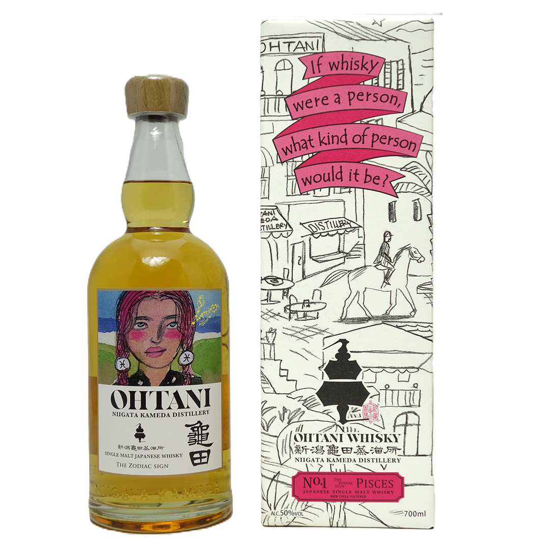 OHTANI WHISKY 新潟亀田 No.1 Zodiac Sign Series Pisces シングルモルト ジャパニーズウイスキー 新潟亀田蒸溜所  50度 700ml ウイスキー 大人気 ^YANKOTJ0^ | 