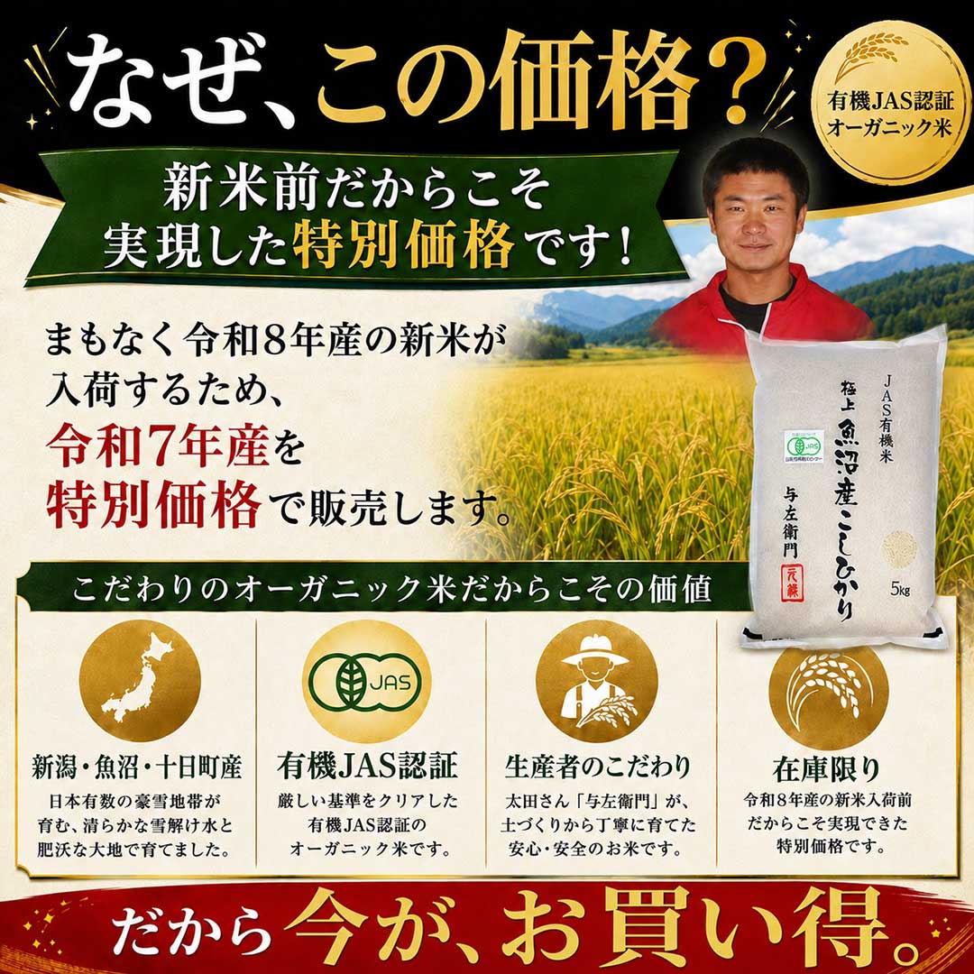 送料無料 白米 令和7年度産 新潟県 魚沼産 ...の詳細画像2