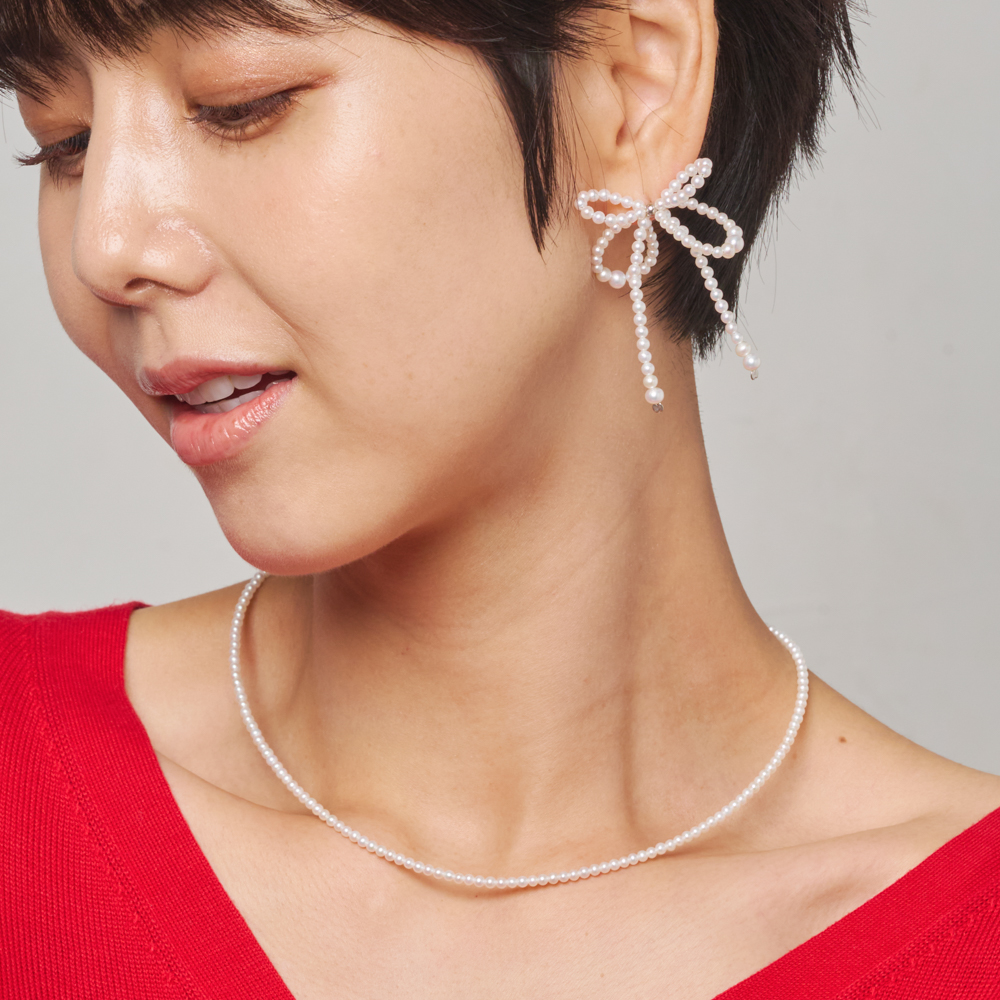 SV 淡水パール ネックレス ペンダント アクセサリー レディース 