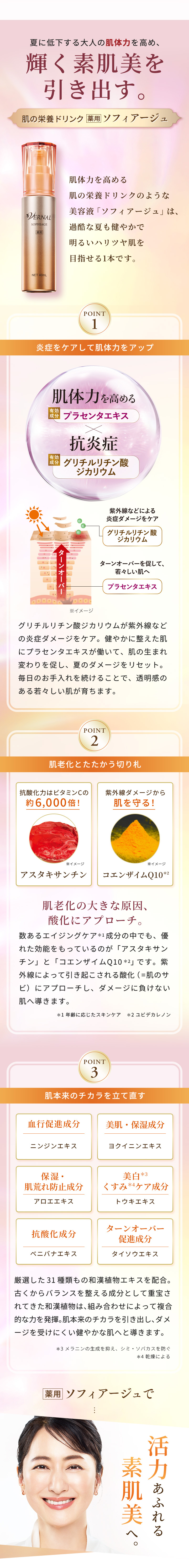 VERNAL（ヴァーナル） [薬用]ソフィアージュ 2本セット 増量ボトル