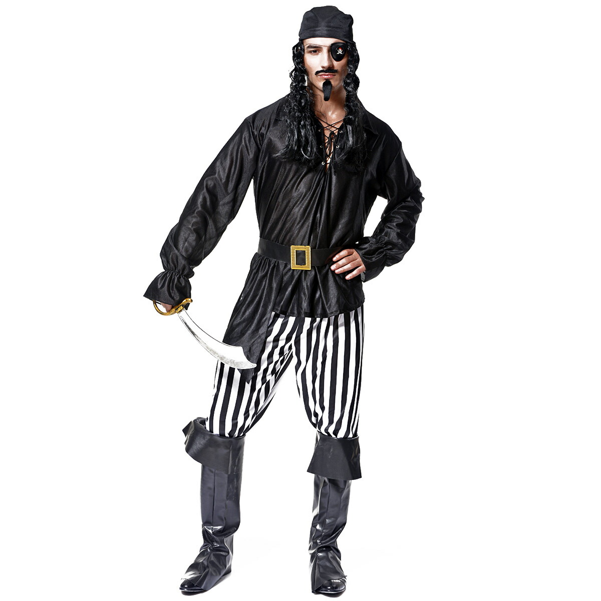 #2 ハロウィン コスチューム 海賊 フルセット 海賊] VeroMan 冒険心をくすぐる 海賊風 ハロウィン コスプレ 衣装