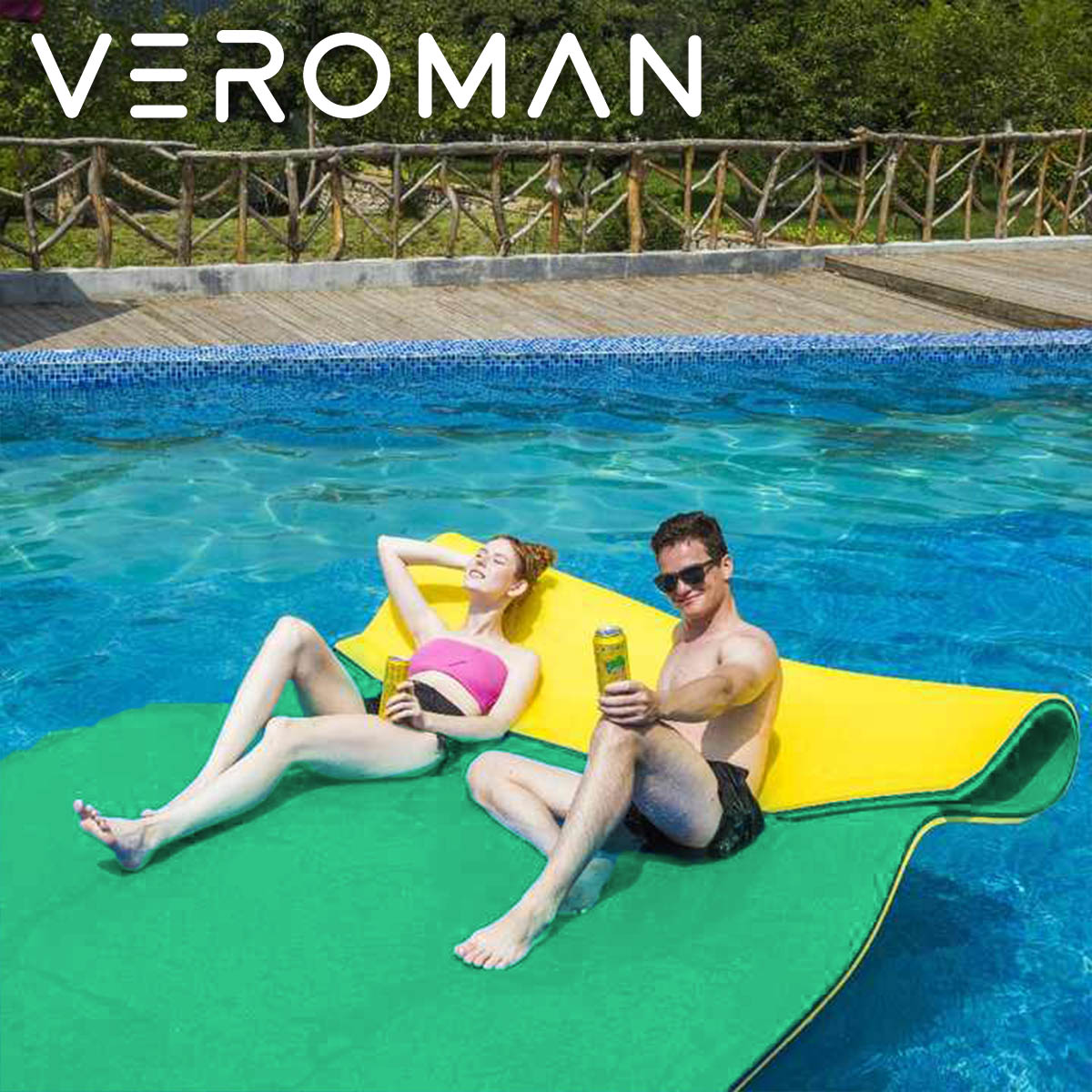 90cm×180cm] VeroMan ウォーターマット XPE素材 軽量 折りたたみ式