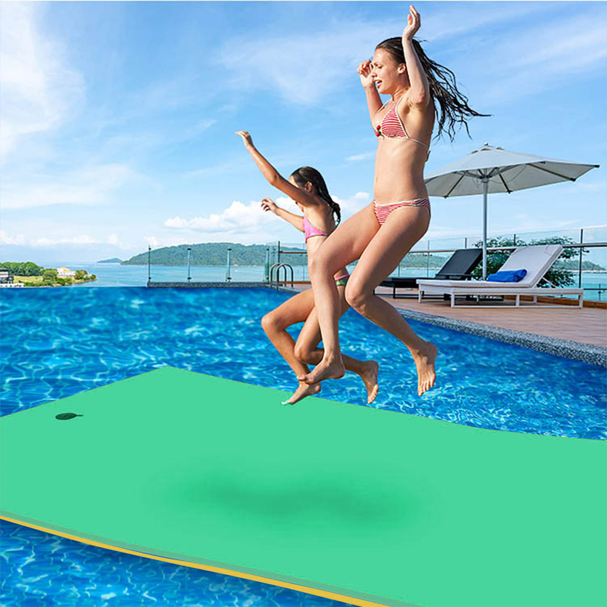 150cm×250cm] VeroMan 特大 ウォーターマット 水上マット 海上マット